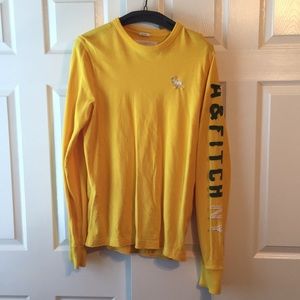 Abercrombie and Fitch yellow long sleeve
